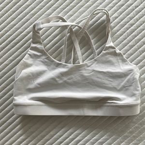 White Lululemon Energy Sports Bra size 8